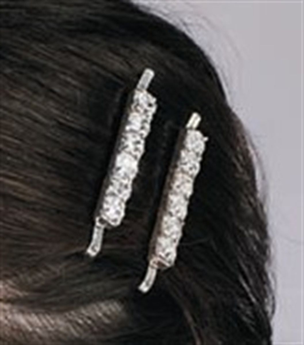 RHINESTONE BOBBY PINS